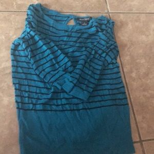 White House black market sweater teal SZ small